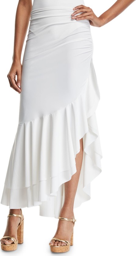 La Petite Robe di Chiara Boni Odeta Asymmetric Flounce Coverup Skirt La Petite Robe di Chiara Boni Odeta Asymmetric Flounce Coverup Skirt