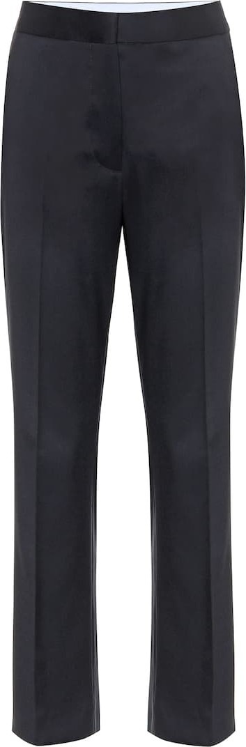 Stella McCartney Mid-rise straight wool pants
