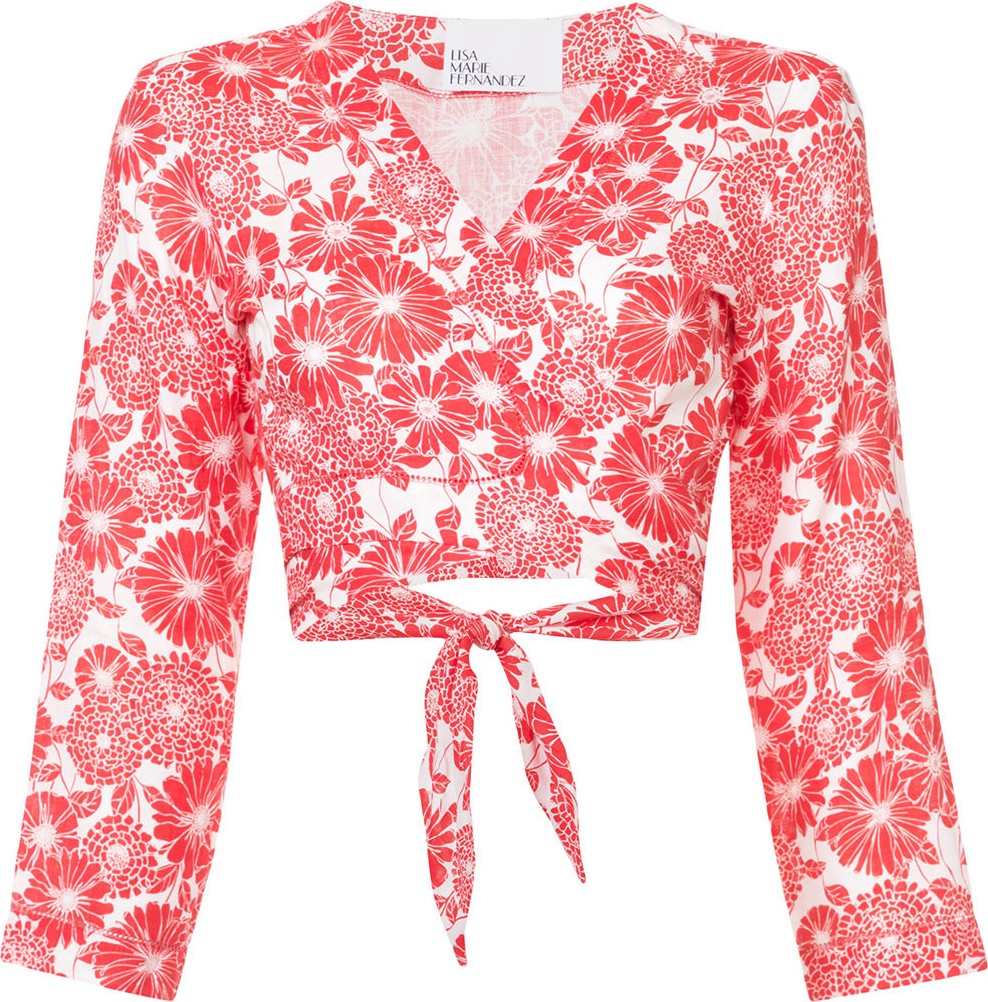 Lisa Marie Fernandez tie linen blouse