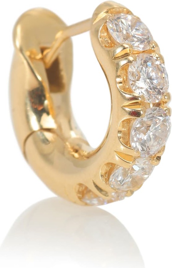 Spinelli Kilcollin Mini Micro Pavé 18kt yellow gold single earring with diamonds