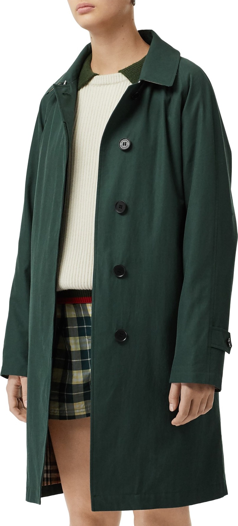 Burberry London England Camden Cotton Car Coat