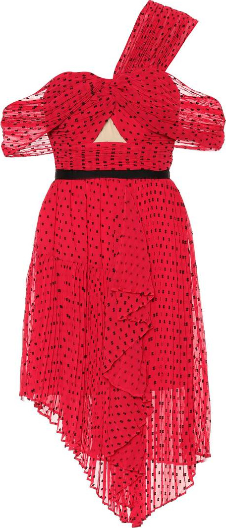 Self Portrait Plumetis minidress