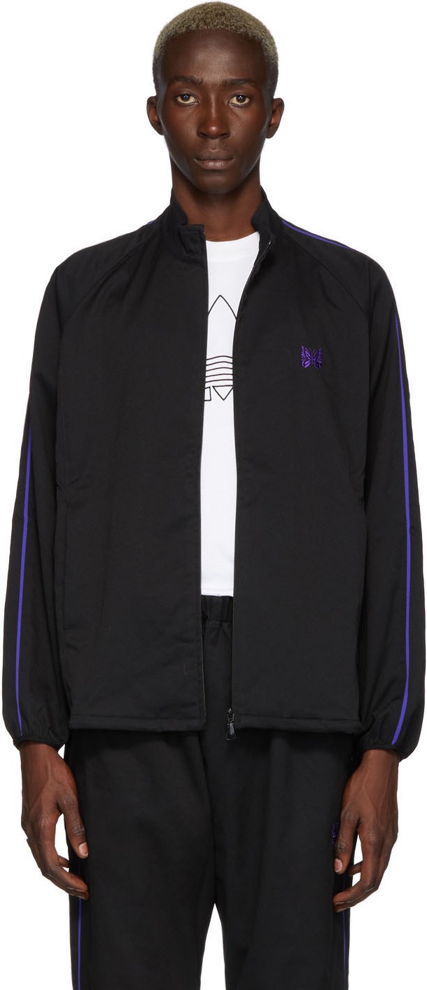 Needles Black Dry Twill Run-Up Jacket