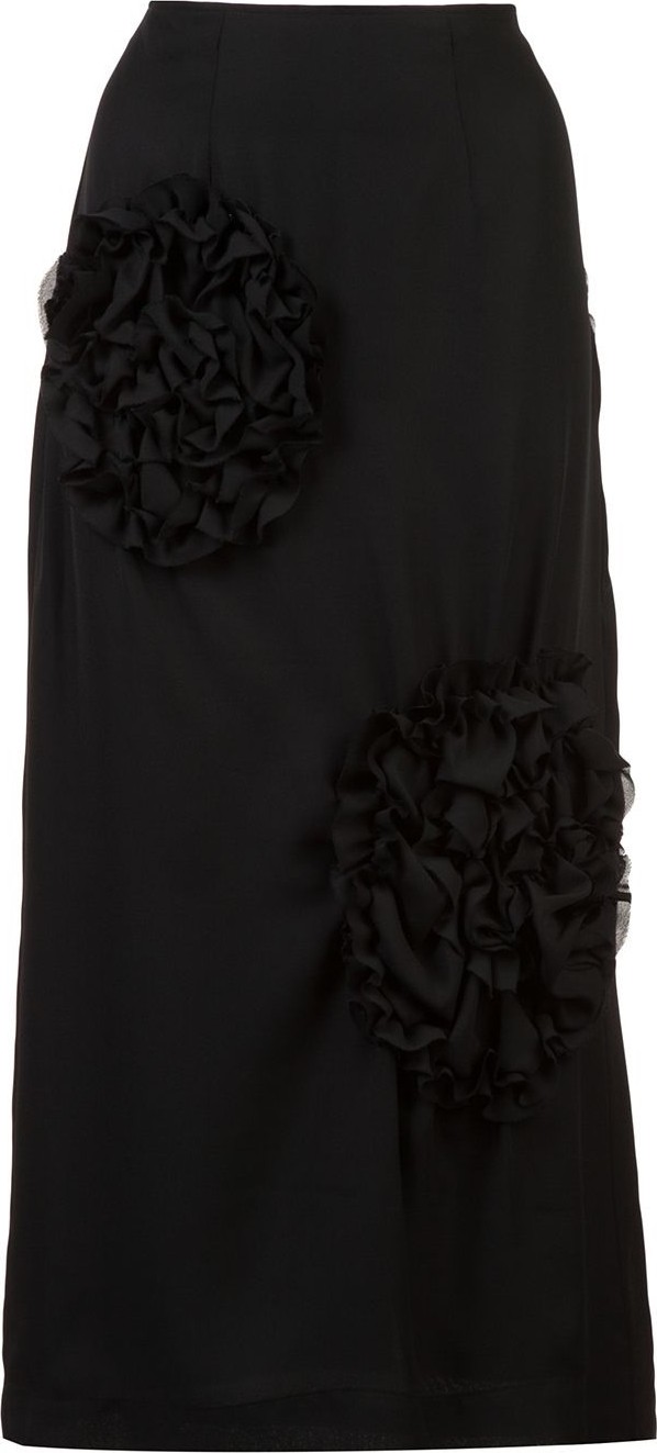 Simone Rocha Ruched flower skirt