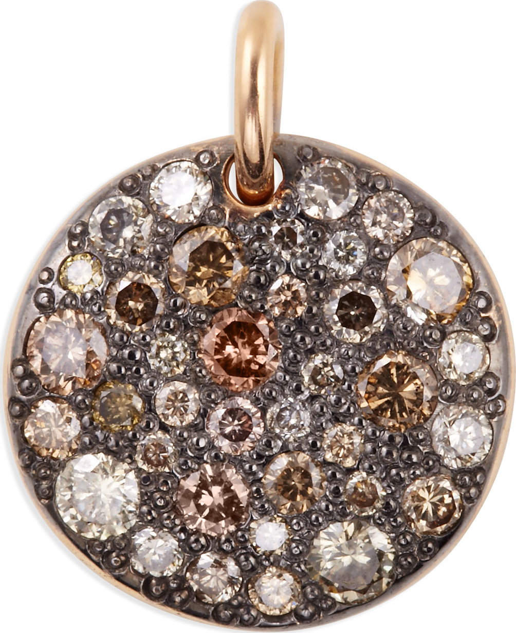 Pomellato Sabbia 18k Rose Gold & Brown Diamond Pendant