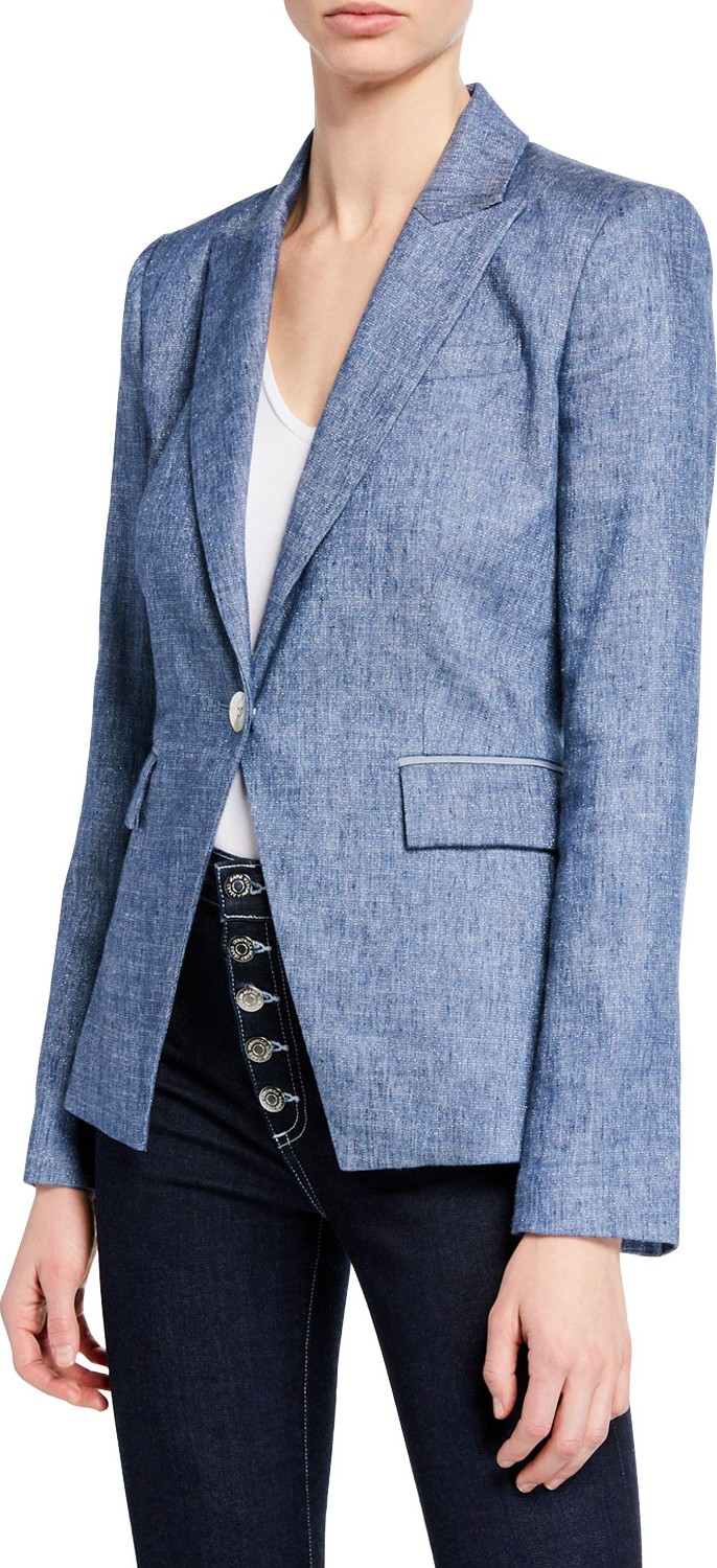 Veronica Beard Athens Linen Dickey Jacket