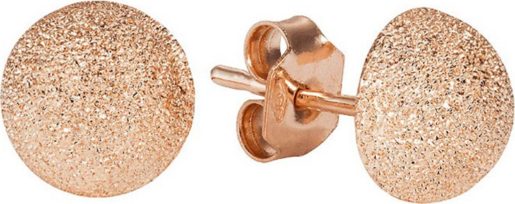 Carolina Bucci 18k Pink Gold Florentine Large Stud Earrings