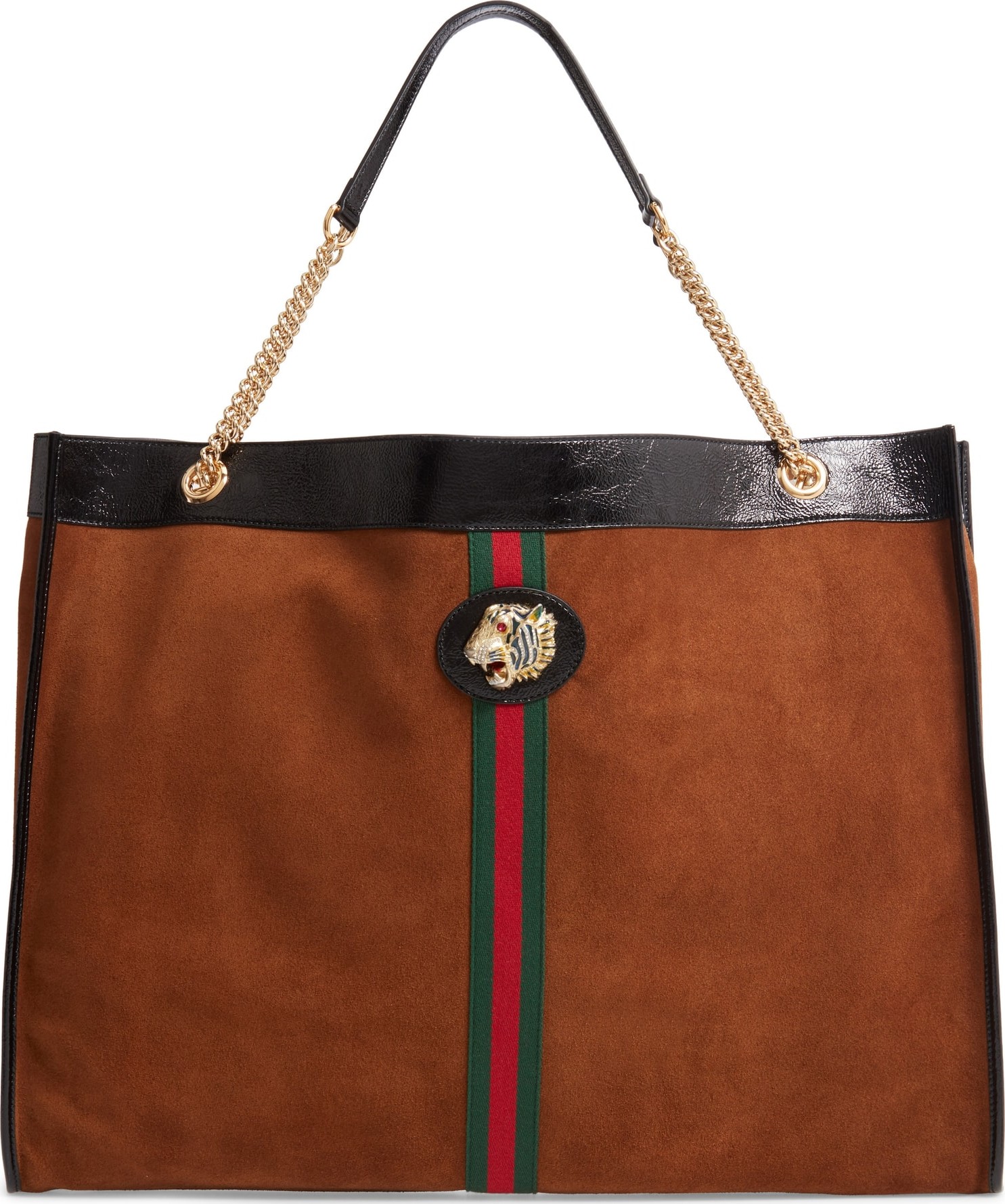 Gucci Maxi Rajah Suede Tote