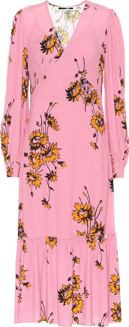 McQ - Alexander McQueen Floral-printed crêpe midi dress