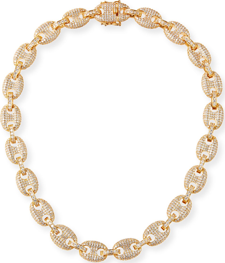 Fallon Toscano Pave-Link Necklace