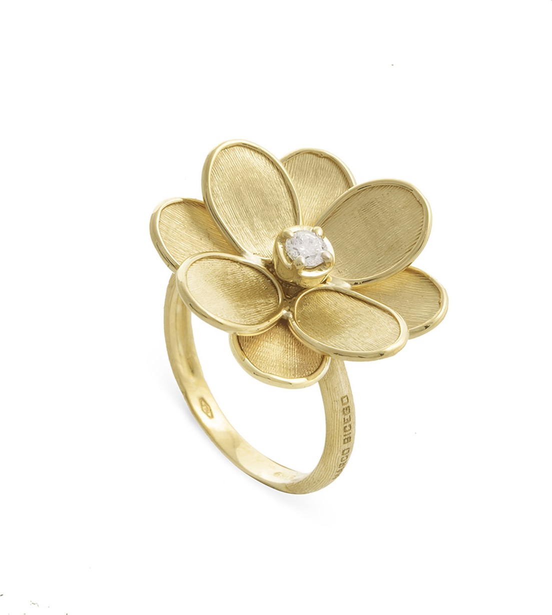 Marco Bicego Petali 18k Flower Ring w/ Diamond