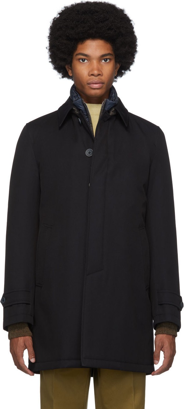 Herno Navy Storm System Coat
