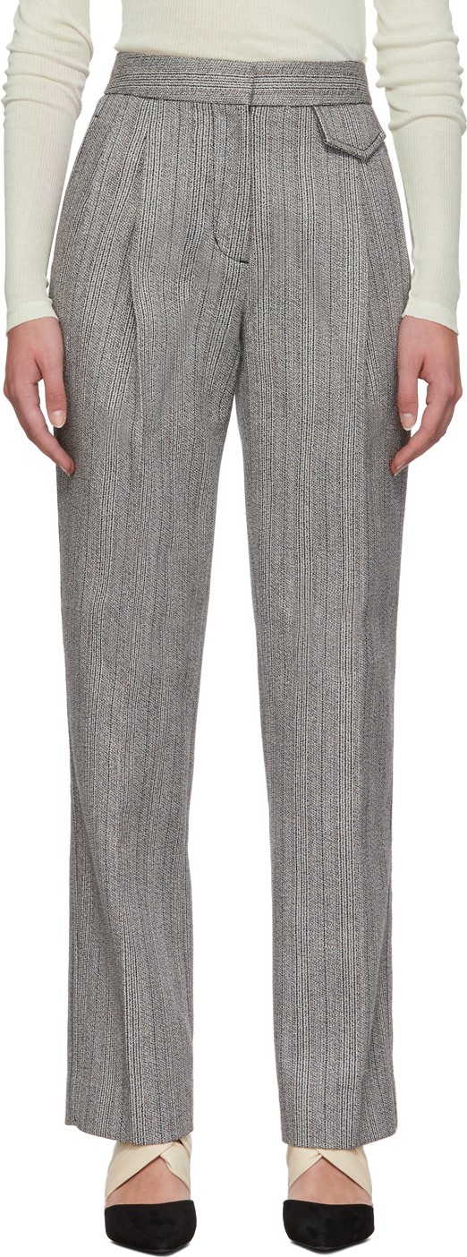 3.1 Phillip Lim Grey Merino Tweed Trousers