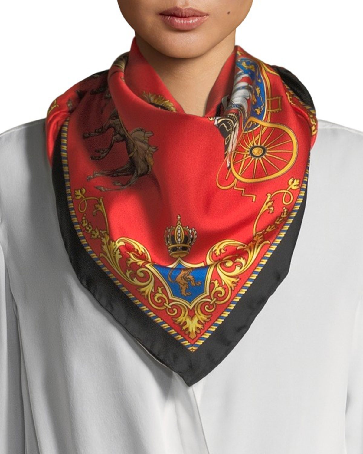 Burberry London England Mulberry Silk Regency Archive Scarf