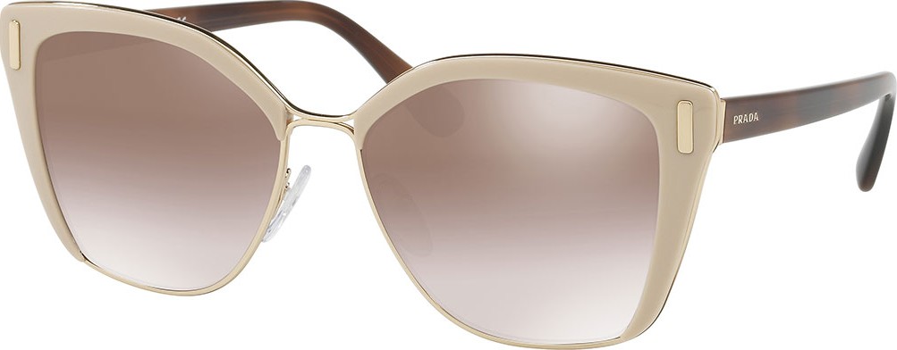 Prada Square Mirrored Acetate Sunglasses