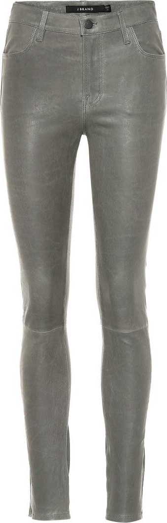 J BRAND Maria leather skinny jeans