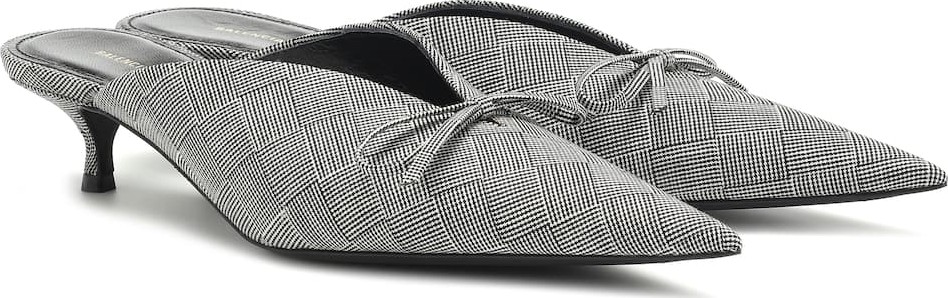 Balenciaga Knife checked mules