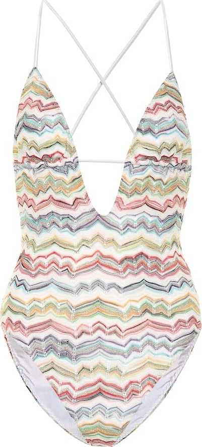 Missoni Striped crochet swimsuit