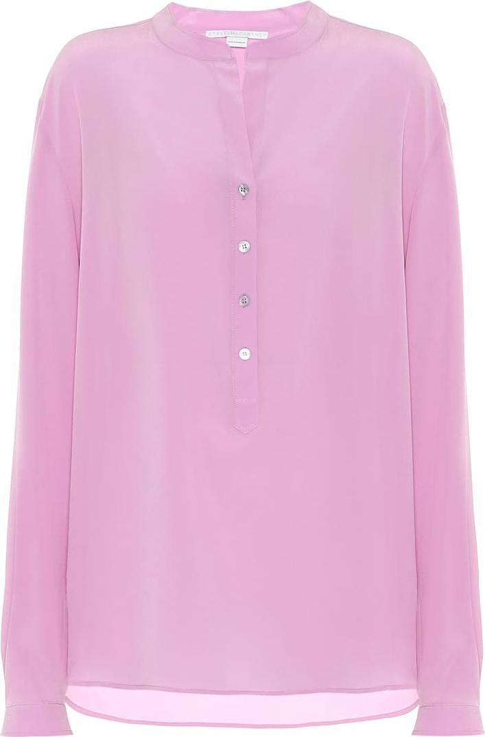 Stella McCartney Silk-crêpe blouse