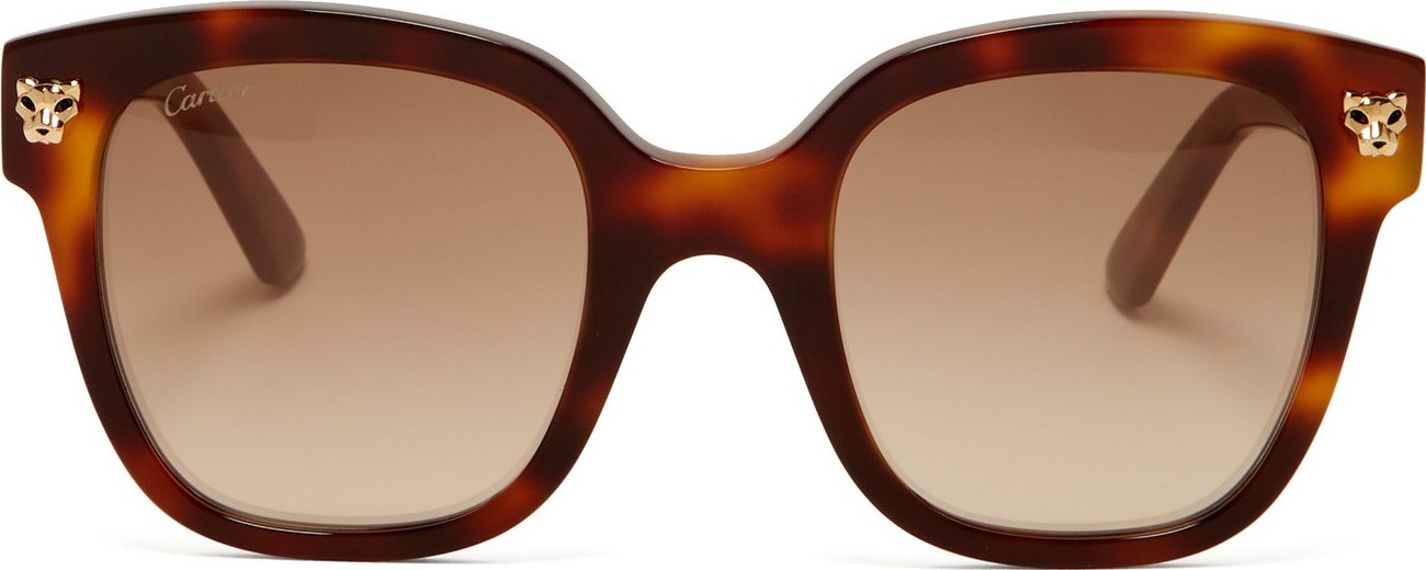 Cartier Panthère tortoiseshell-acetate sunglasses