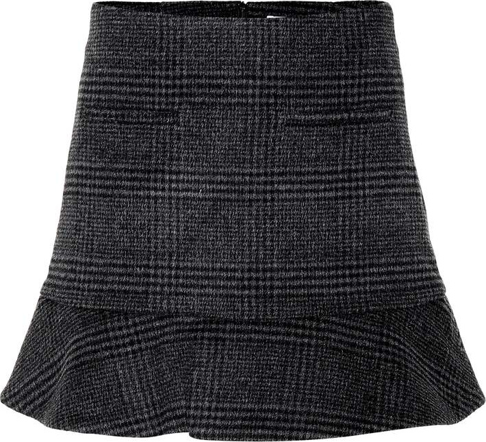 Ganni Woodside wool-blend miniskirt