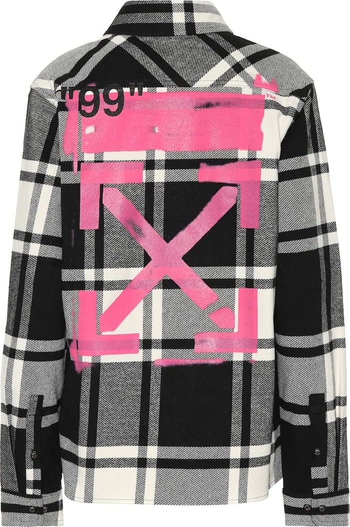 Off White Checked cotton-blend shirt