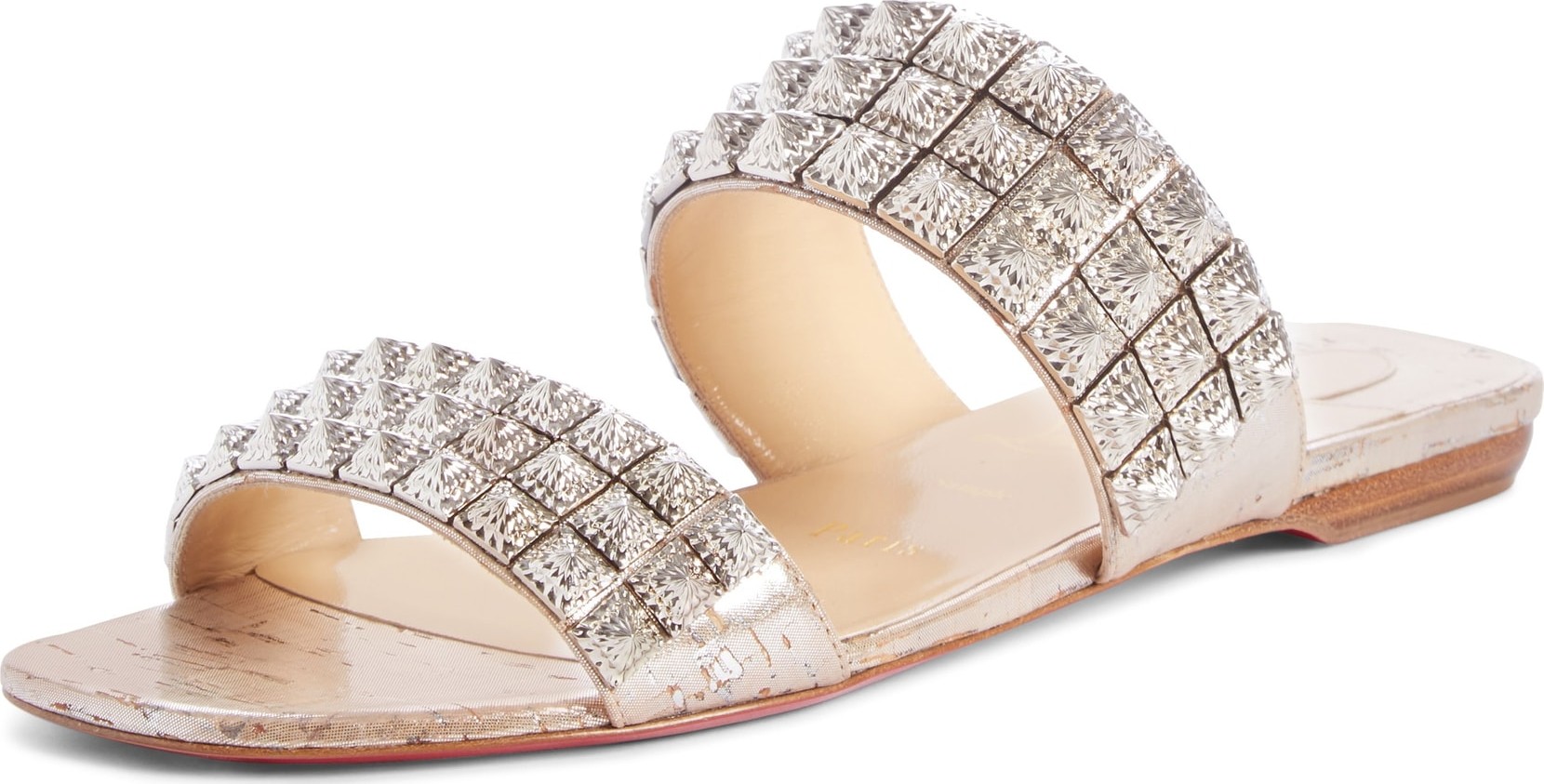 Christian Louboutin Myriadiam Studded Slide Sandal