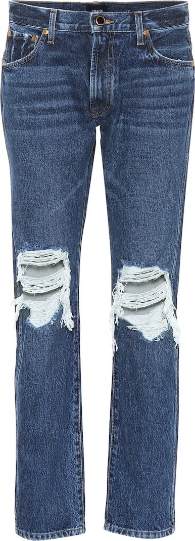 Khaite The Kyle low-rise distressed jeans