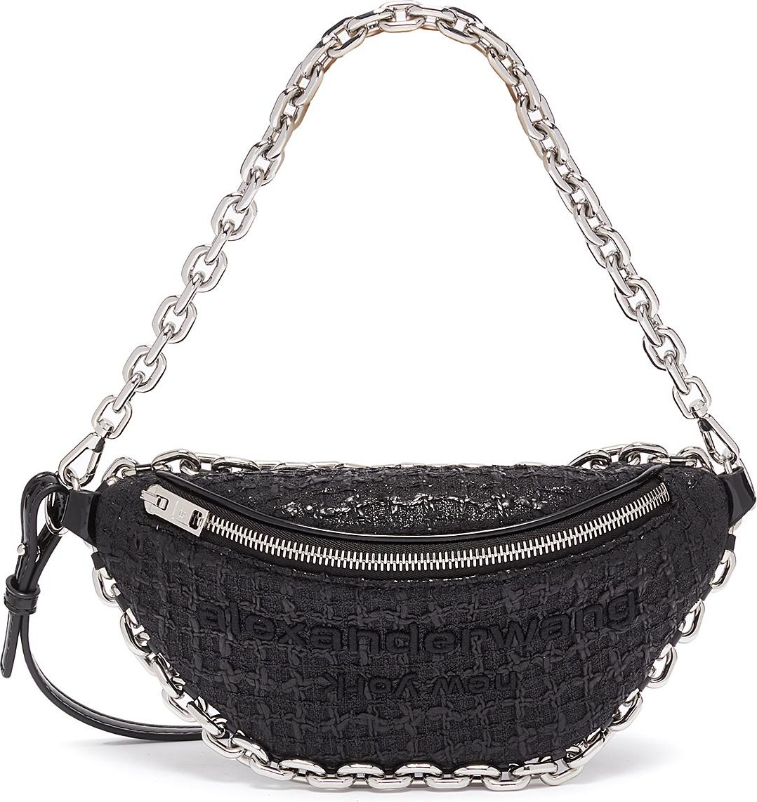 Alexander Wang Attica chain embellished leather belt bag