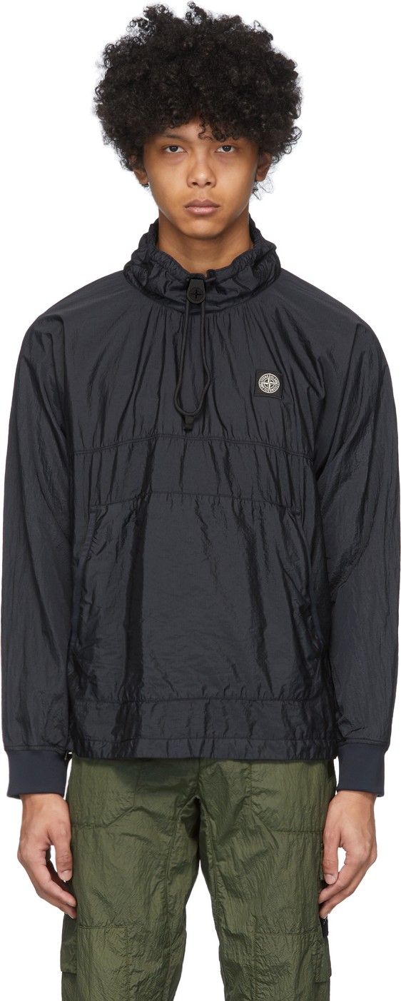 Stone Island Navy Nylon Metal Ripstop Jacket Stone Island Navy Nylon Metal Ripstop Jacket