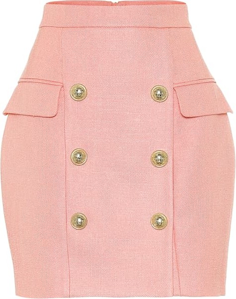 Balmain High-rise miniskirt