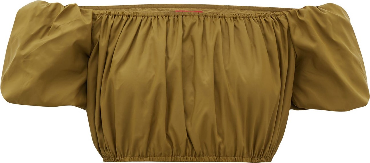 Staud Ant off-the-shoulder cropped top