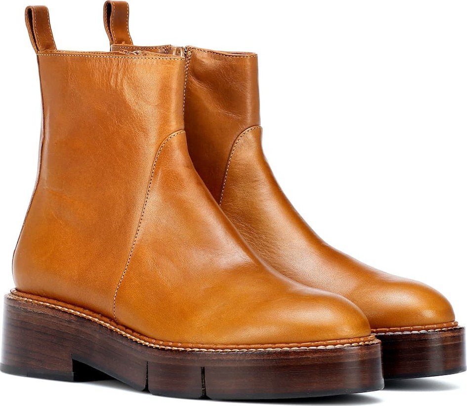 Robert Clergerie Callie leather ankle boots