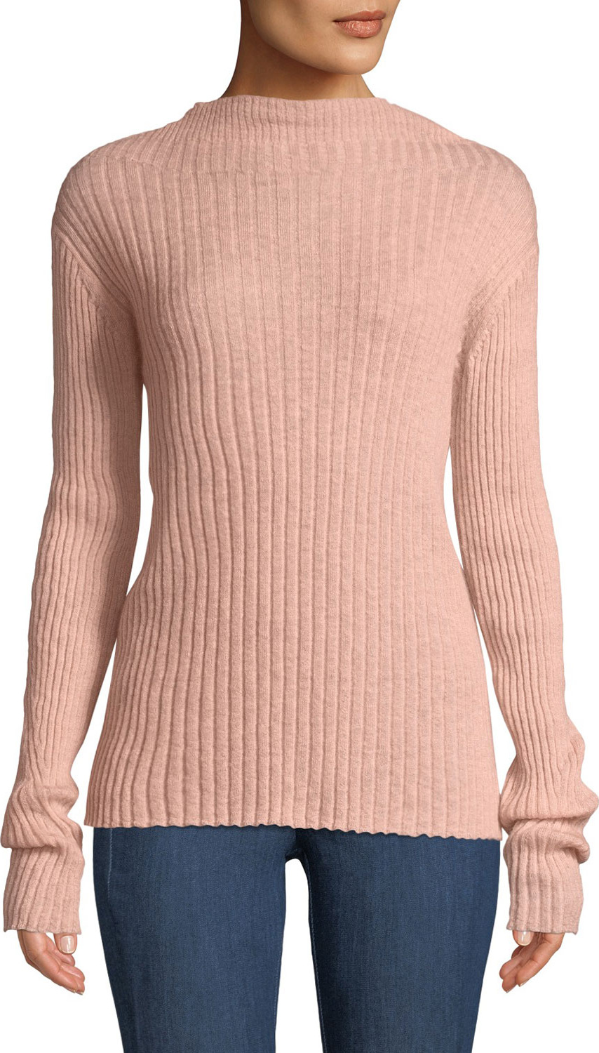Rag & Bone Donna Ribbed Mohair Turtleneck Sweater