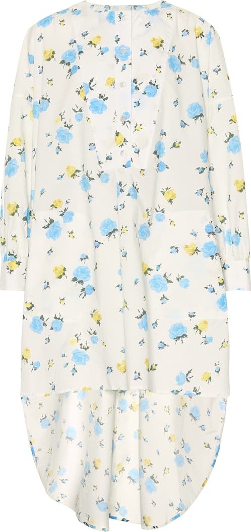 Golden Goose Deluxe Brand Asymmetric floral cotton dress