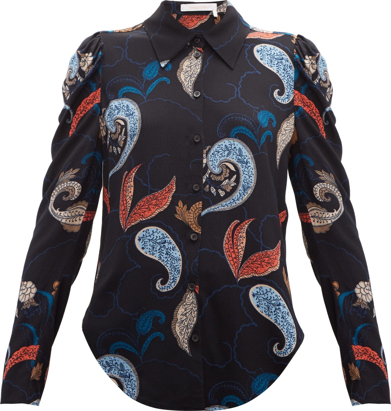 See By Chloé Paisley-print crepe blouse