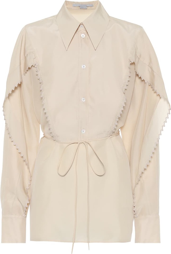 Stella McCartney Tayla silk-georgette shirt