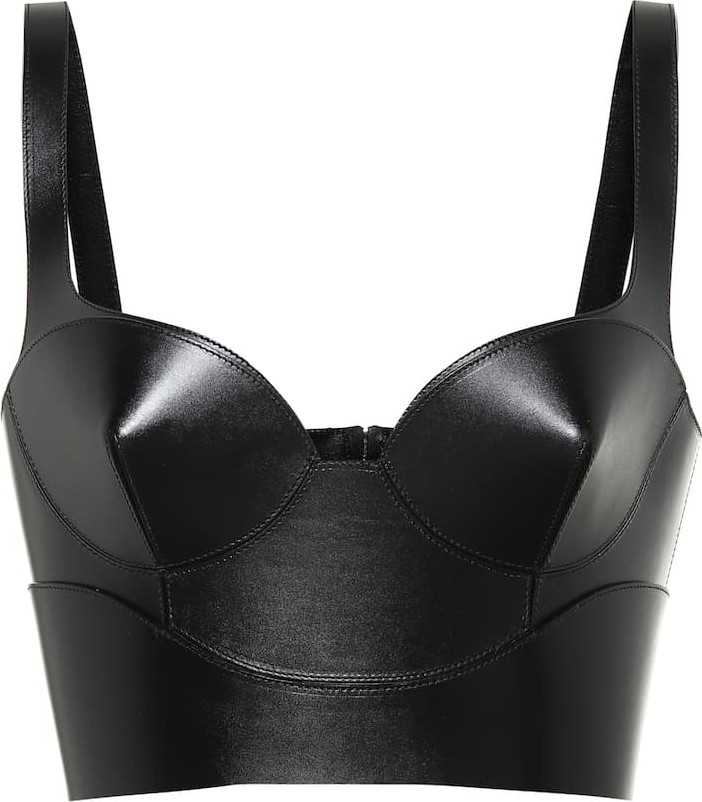 Alexander McQueen Leather bustier