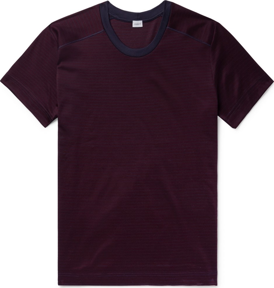 Zimmerli Striped Cotton-Jersey T-Shirt