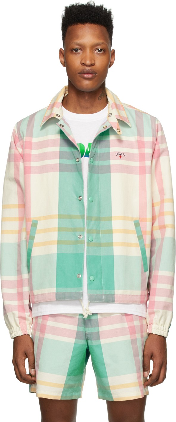Noah NYC Multicolor Madras Jacket