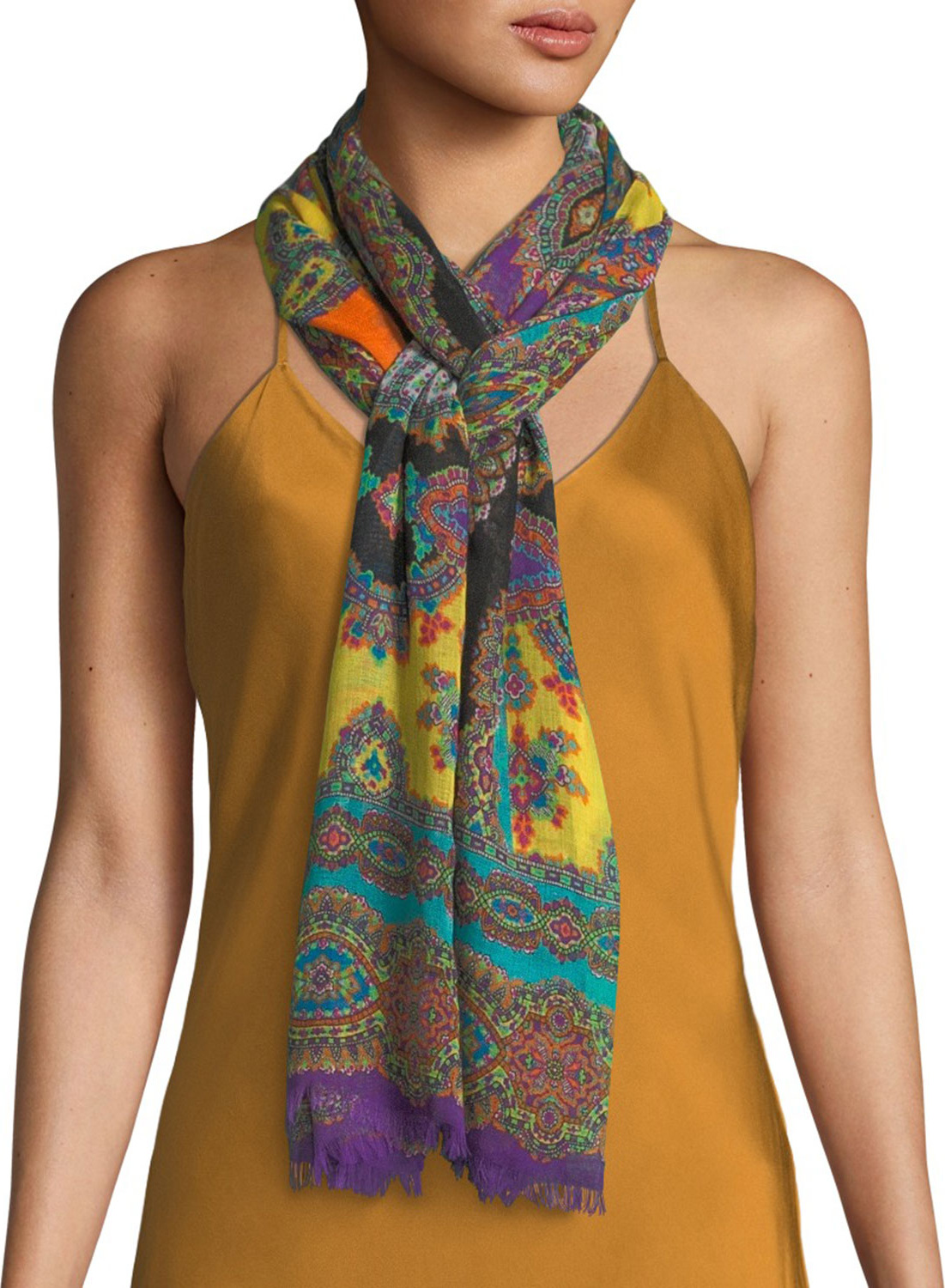 Etro Shaal-Nur Harlem Renaissance Cashmere Scarf