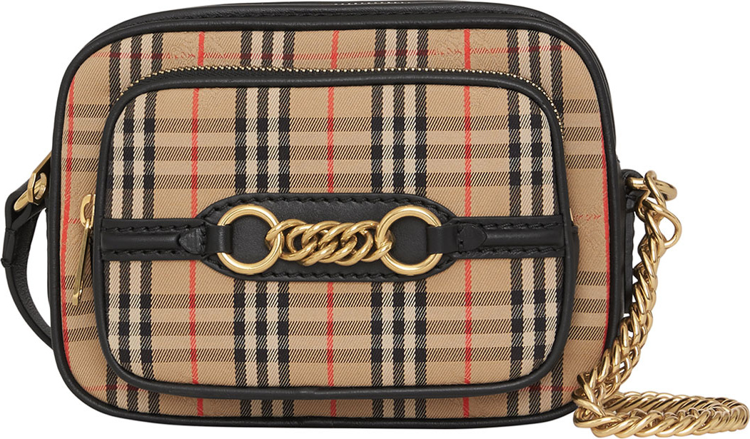Burberry London England 1983 Link Camera Crossbody Bag