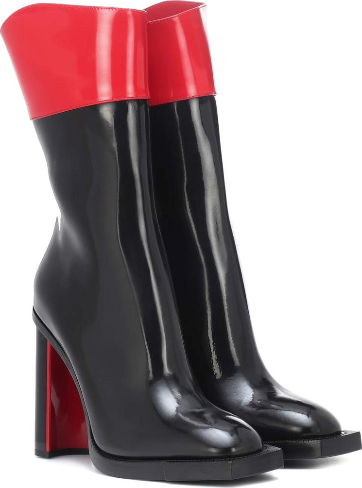 Alexander McQueen Hybrid leather ankle boots