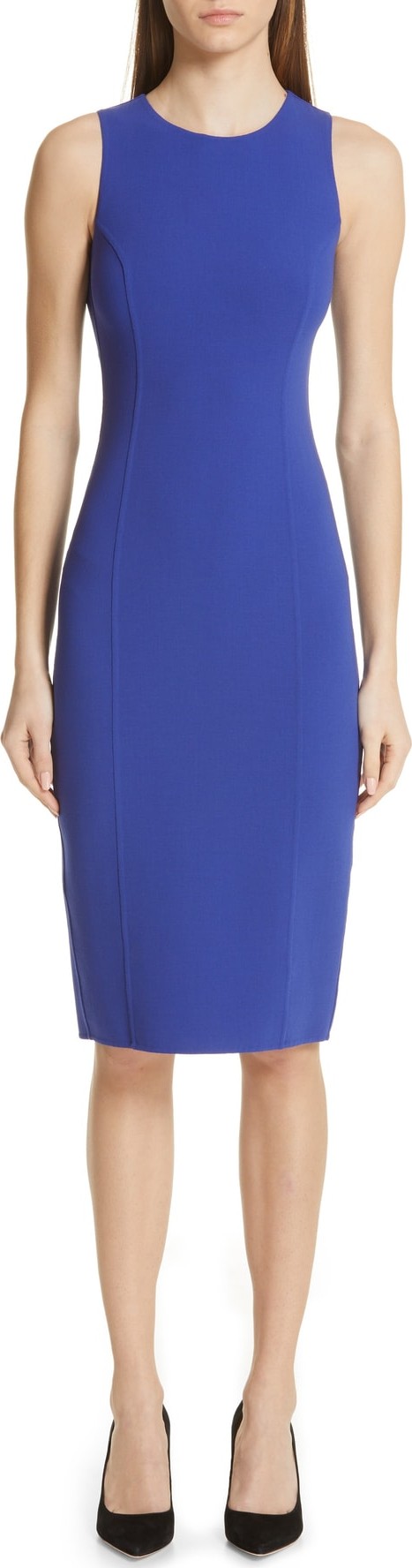 Michael Kors Stretch Wool Crepe Sheath Dress