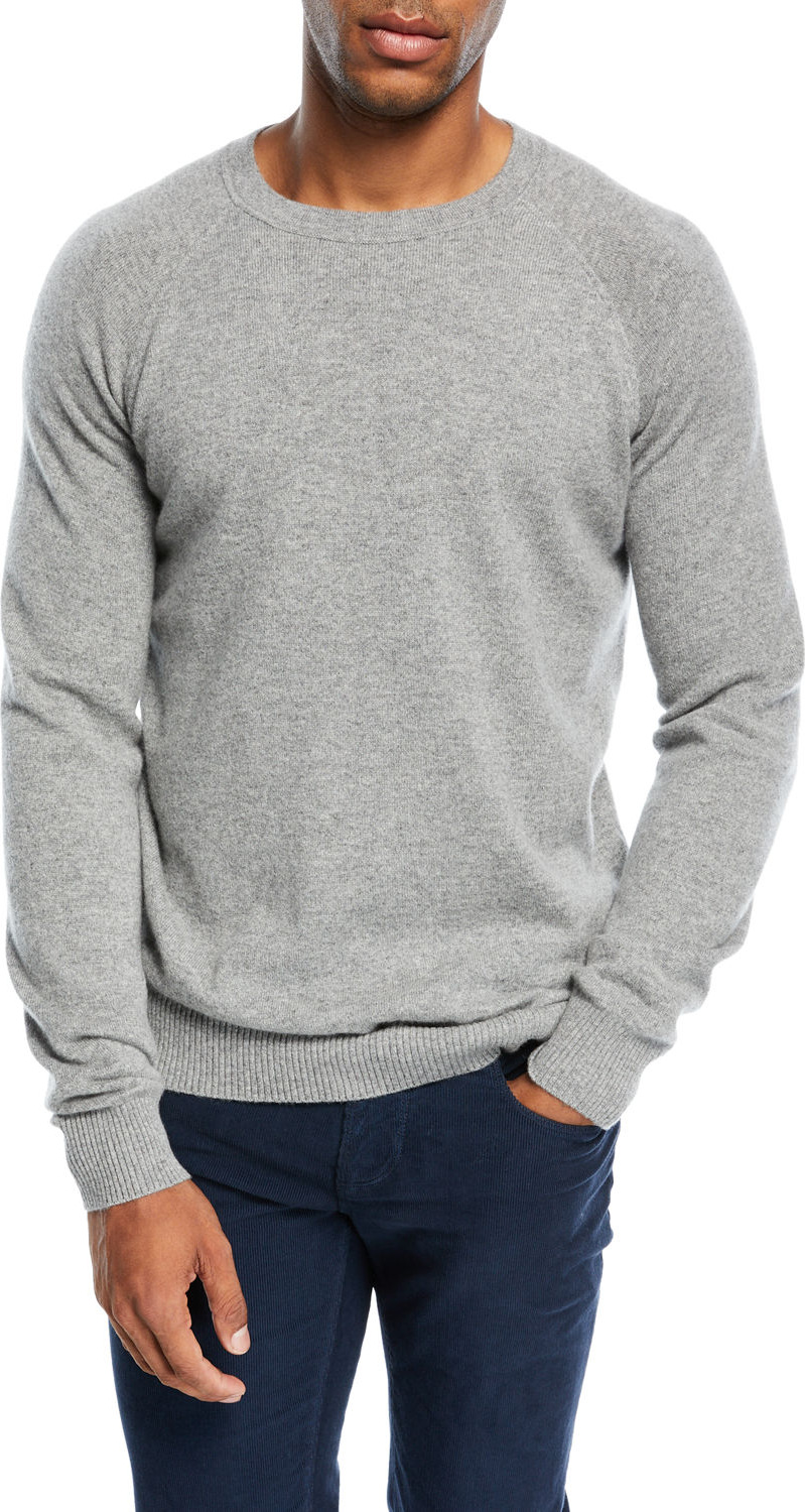 Loro Piana Cashmere Baseball Crewneck  Sweater