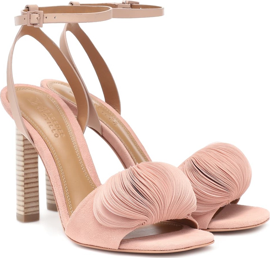 Mercedes Castillo Oraley leather and suede sandals
