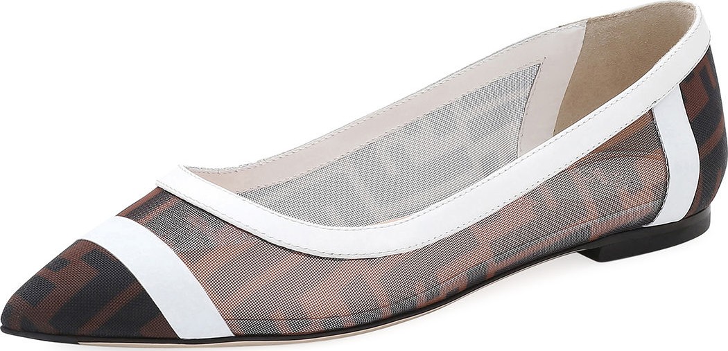 Fendi FF Mesh Skimmer Flats