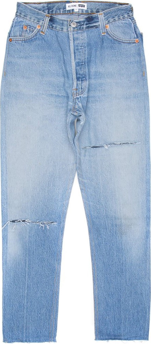 RE/DONE high rise ankle crop jeans