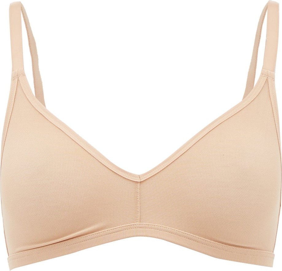 Negative Underwear Sieve triangular mesh bra