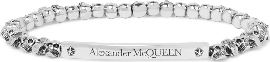 Alexander McQueen Skull Silver-Plated Bracelet